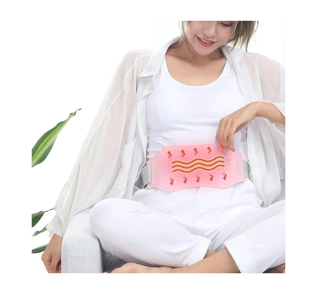 Cinturon Eléctrico de Colicos Menstrual con power bank