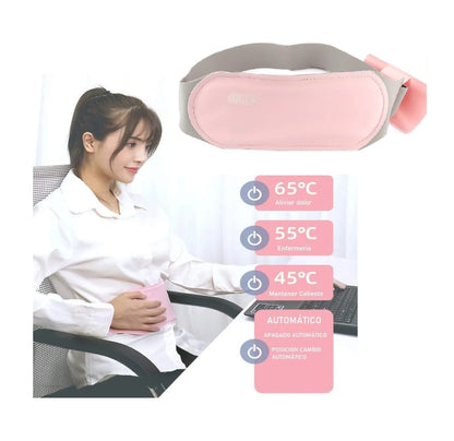 Cinturon Eléctrico de Colicos Menstrual con power bank
