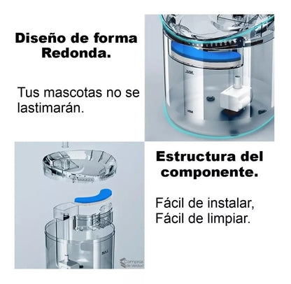 Fuente de agua para mascotas