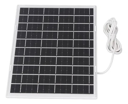 Cámara de seguridad con panel solar.