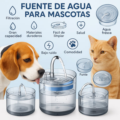 Fuente de agua para mascotas